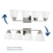 Progress Lighting Clifton Heights Collection Four-Light Bath & Vanity P300161-009 - alternate 2